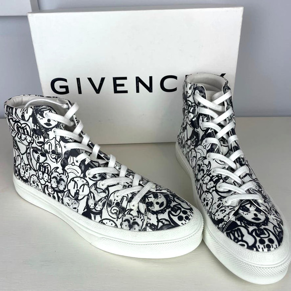 Givenchy X Chito City High-Top Dog Print Sneakers - Picture 3 of 11